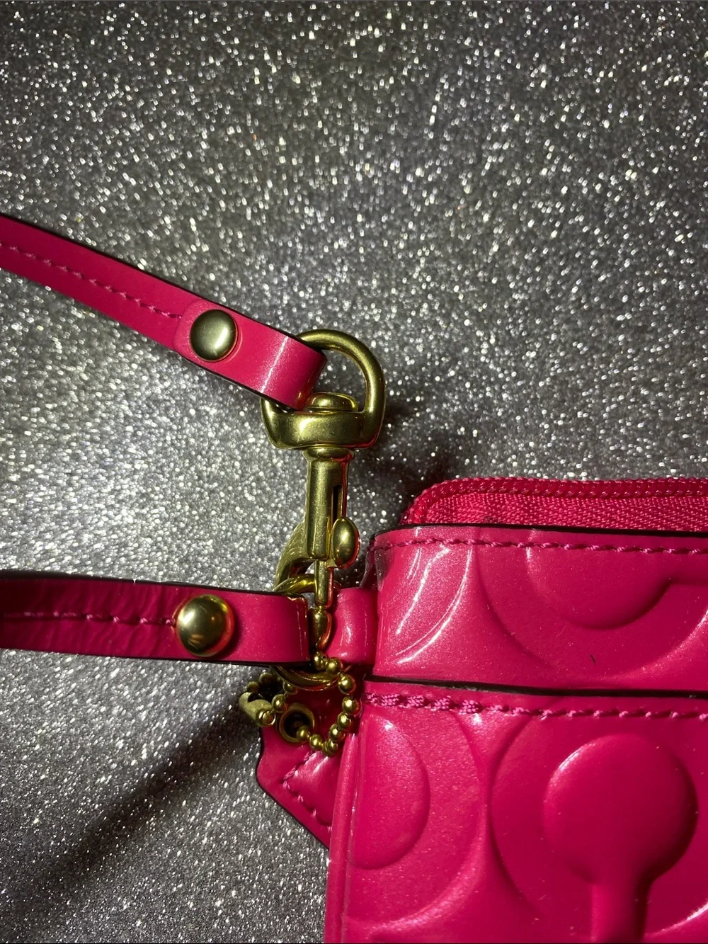 PEYTON OP ART EMBOSSED PATENT GO-GO WRISTLET